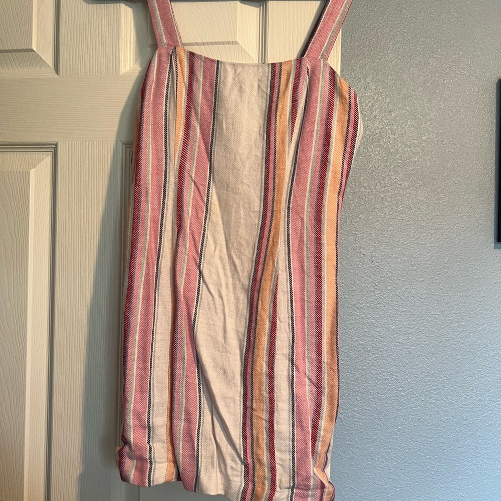 Womens linen mini dress